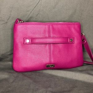 Cross body magenta bag